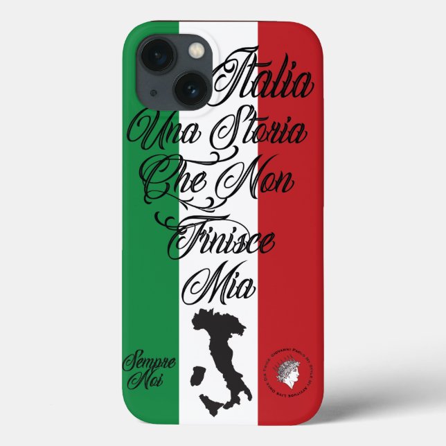 Stiefel-Flaggen-Liebe iphone Falitaliens Italien Case-Mate iPhone Hülle (Rückseite)