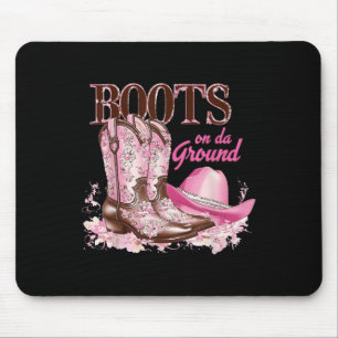 Stiefel für den Western Cowgirl Countr. Mousepad