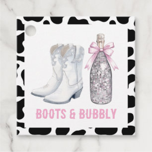 Stiefel & Glamour Disco-Cowgirl Letztes Rodeo Geschenkanhänger
