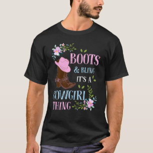Stiefel Glanz Es Ist Eine Cowgirl-Sache Cute Liebe T-Shirt