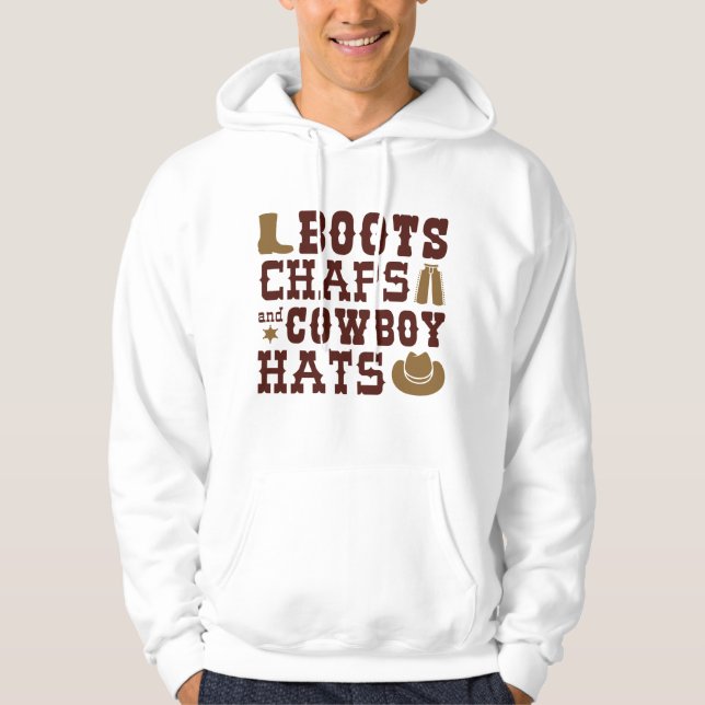 Stiefel Kappen und Cowboyhats Hoodie (Vorderseite)