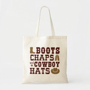 Stiefel Kappen und Cowboyhats Tragetasche