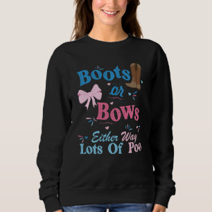Stiefel oder Bogen auf beide Weise viele Hinweise Sweatshirt