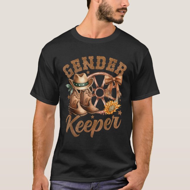 Stiefel oder Bögen Geschlecht Enthüllung Dekoratio T-Shirt (Vorderseite)