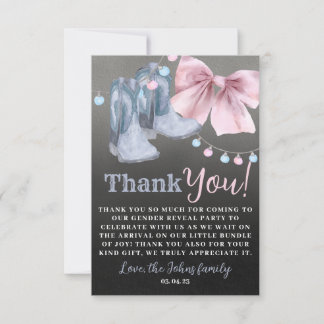 Stiefel oder Bögen Geschlecht offenbaren Danke Kar