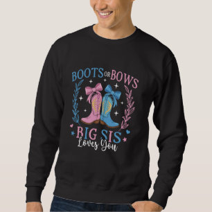Stiefel oder Bögen Geschlechtsdekorationen Große S Sweatshirt