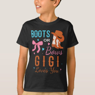 Stiefel oder Bögen Gigi liebt dich Geschlechtsenth T-Shirt