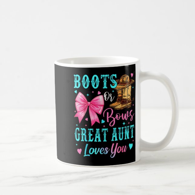 Stiefel oder Bögen Große Tante liebt dich Geschlec Kaffeetasse (Rechts)