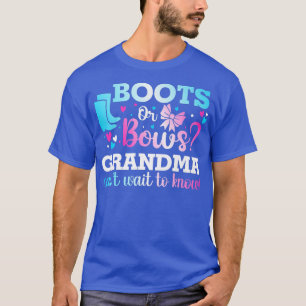 Stiefel oder Bogen Großmutter Geschlecht zeigen Ki T-Shirt