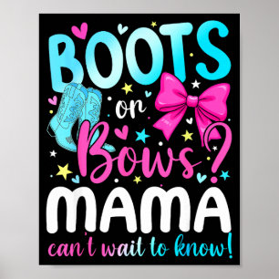 Stiefel oder Bögen Mama liebt dich Geschlechtsenth Poster
