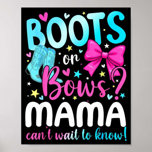 Stiefel oder Bögen Mama liebt dich Geschlechtsenth Poster (Vorne)
