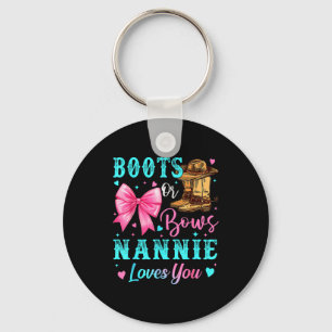 Stiefel oder Bögen Nannie liebt dich Geschlecht en Schlüsselanhänger