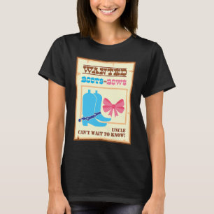 Stiefel oder Bow Onkel können nicht warten, um die T-Shirt