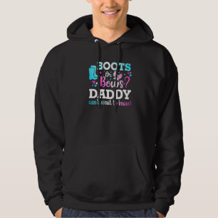 Stiefel oder Bows Daddy Gender Reveal Baby Shower  Hoodie