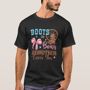 Stiefel oder Bows Geschlechtsdekorationen für Mutt T-Shirt