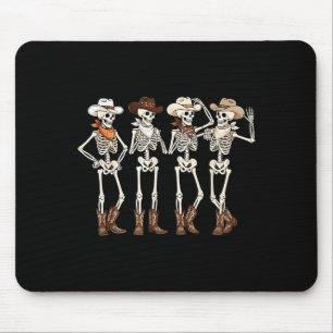 Stiefel Pferd Tanzendes Skelett Western Land Rodeo Mousepad