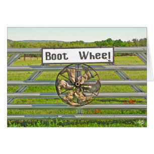 Stiefel-Rad auf Hwy 290 nahe Johnson City, TX