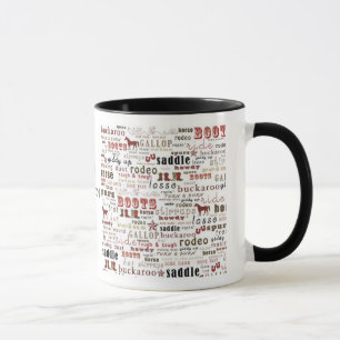 Stiefel-Sattel-Pferderodeo-Cowboy-Schalen-Tasse Tasse