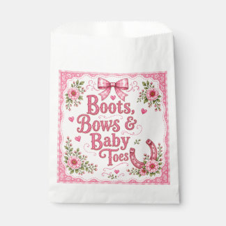 Stiefel, Schleifen und Babyzehen Geschenktütchen