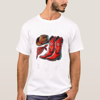 Stiefel und Bling Cowgirl Rodeo Reitsport Wes T-Shirt