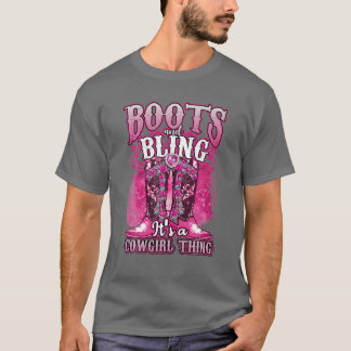 Stiefel und Bling es ist ein Cowgirl Dinge Western T-Shirt