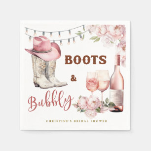 Stiefel und Brautparty Serviette