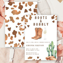 Stiefel und Bubbly Western Rodeo Brautparty