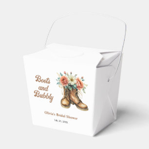 Stiefel und Sprudel Landhochzeit Brause Geschenkschachtel