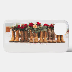 Stiefelreihe mit Blume Case-Mate iPhone Hülle