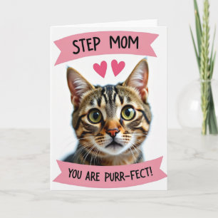 Stiefmutter, du bist purrfekt Karte