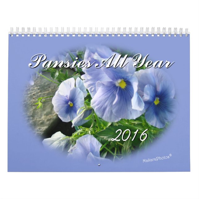 Stiefmütterchen 2016 Kalender-fertigt das Jahr Kalender (Titelbild)