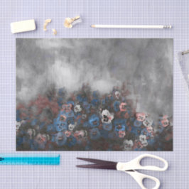 Stiefmütterchen auf 2 DBL Seidenpapier