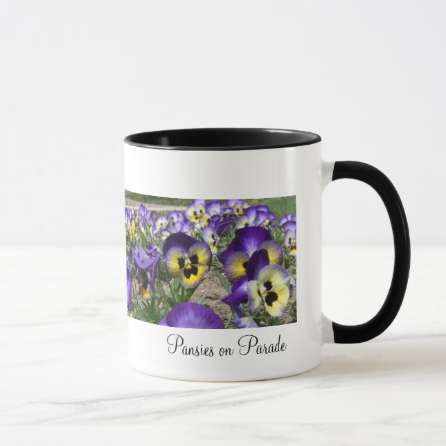 Stiefmütterchen auf Parade Tasse (Rechts)
