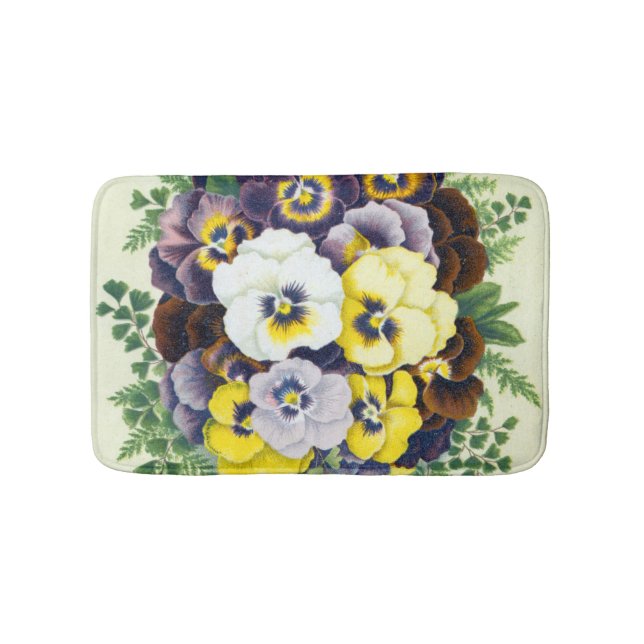 Stiefmütterchen Bath Mat Badematte (Vorderseite)