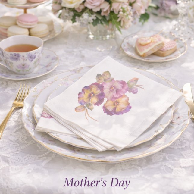Stiefmütterchen Blumen Papier Servietten | Elegant (Set a Beautiful Table with Floral Elegance
Pansy Garden Party Napkins
Perfect for Mother’s Day Hosti)