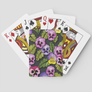 Stiefmütterchen Blumenspielkarten Spielkarten