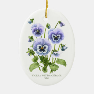 Stiefmütterchen Botanisch Keramik Ornament