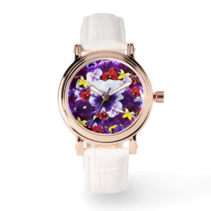 Stiefmütterchen-Feier Armbanduhr