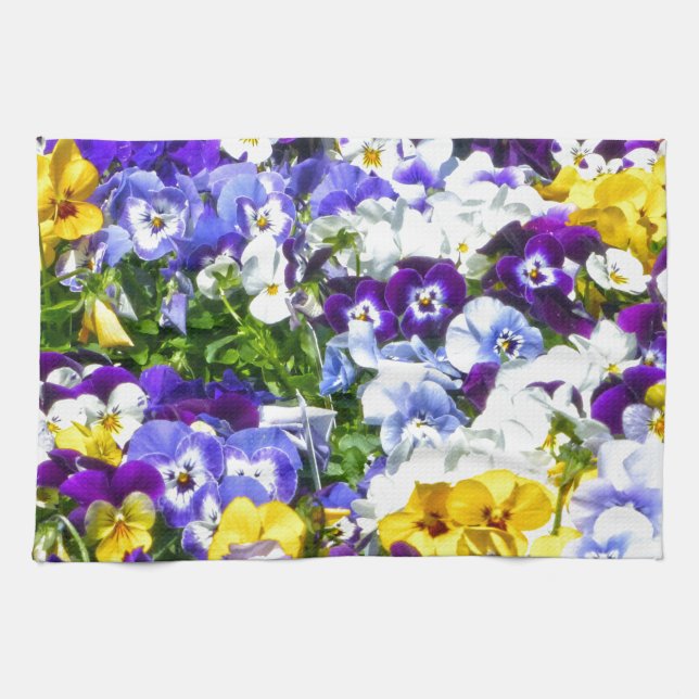 Stiefmütterchen Geschirrtuch (Horizontal)