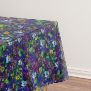 Stiefmütterchen [lila] 60x84 Tischdecke Baumwolle