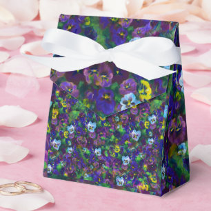 Stiefmütterchen [lila] Geschenkzelt Geschenkschachtel