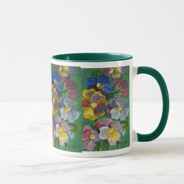 Stiefmütterchen Tasse (Rechts)