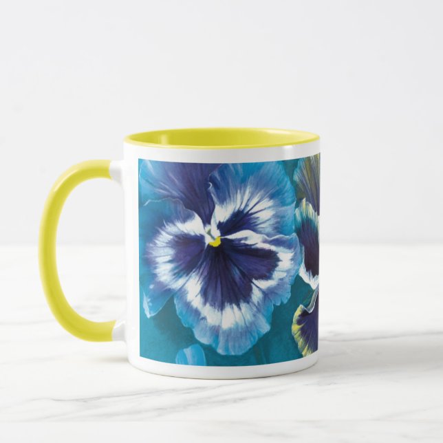 Stiefmütterchen Tasse für Blumenmalerei (Links)