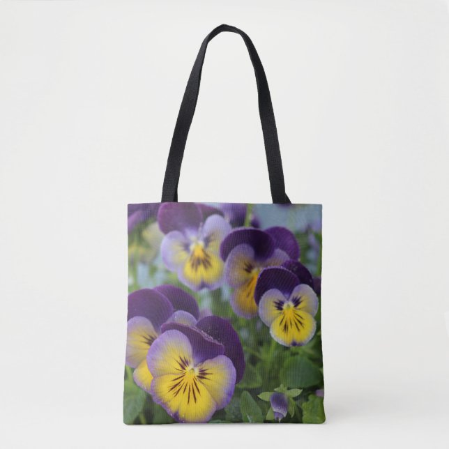 Stiefmütterchen Tote Tasche (Vorderseite)