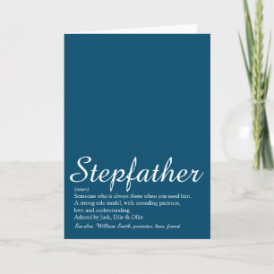 Stiefvater Definition Drehbuch Blau Spaß Karte