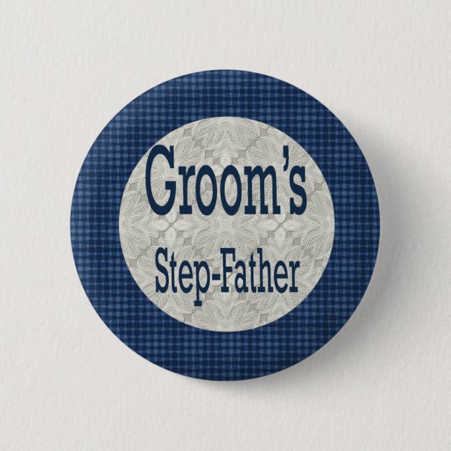 Stiefvater des Bräutigam-Knopfes Button (Vorderseite)