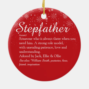 Stiefvater Stiefpapa Definition Foto Weihnachten Keramik Ornament