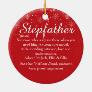 Stiefvater Stiefvater Definition Frohe Weihnachten Keramik Ornament