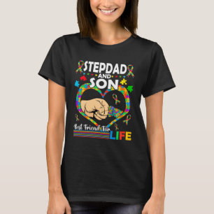 Stiefvater und Sohn Familie passende Autismus-Bewu T-Shirt