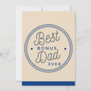 Stiefvater Vatertagskarten Stepdad Typografie Dankeskarte